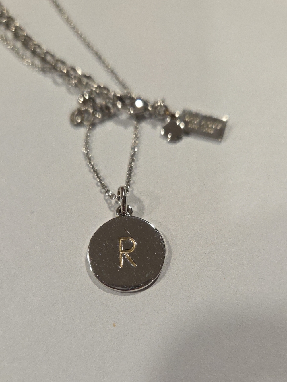 Kate Spade One In A Million Silver Initial 'R' Necklace